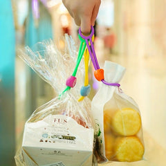 5pcs Silicone Food Bag Sealing Strap Freshness Sealing Clip