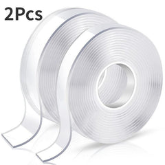 Heavy Duty Clear Double Sided Wall Tape - 2pcs
