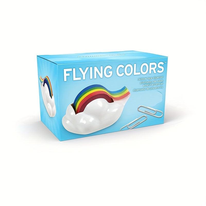 Cloud Tape Dispenser with Rainbow Tape