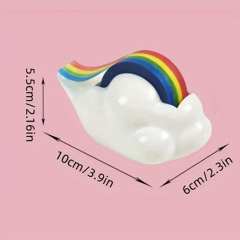 Cloud Tape Dispenser with Rainbow Tape