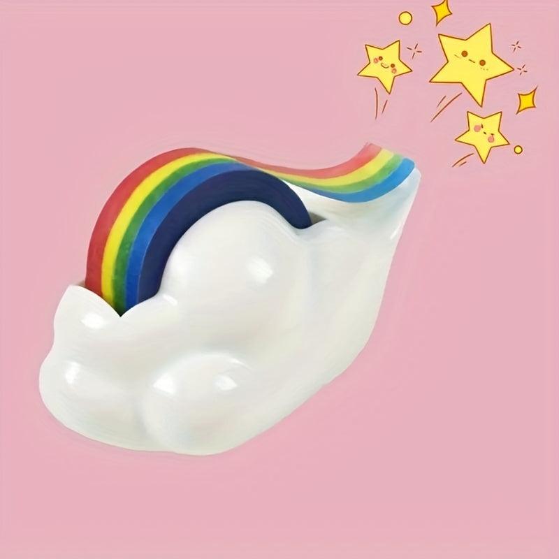 Cloud Tape Dispenser with Rainbow Tape