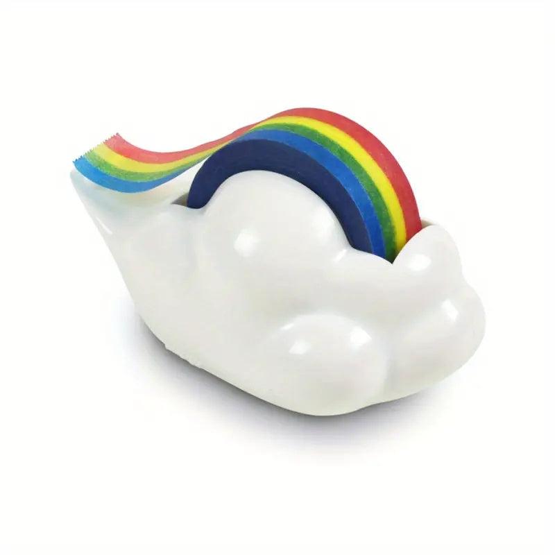 Cloud Tape Dispenser with Rainbow Tape
