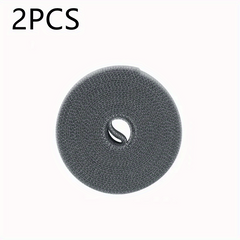 2PCS Adjustable Data Cable Management Strap with Magic Sticker