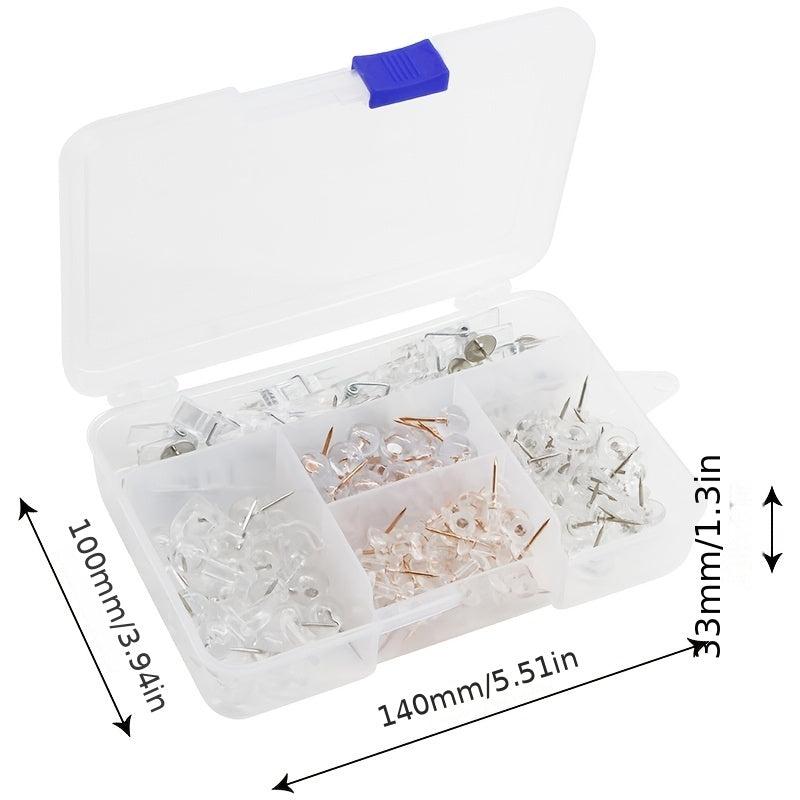 140 Transparent Push Nails Round Ball I nails For Bulletin Board