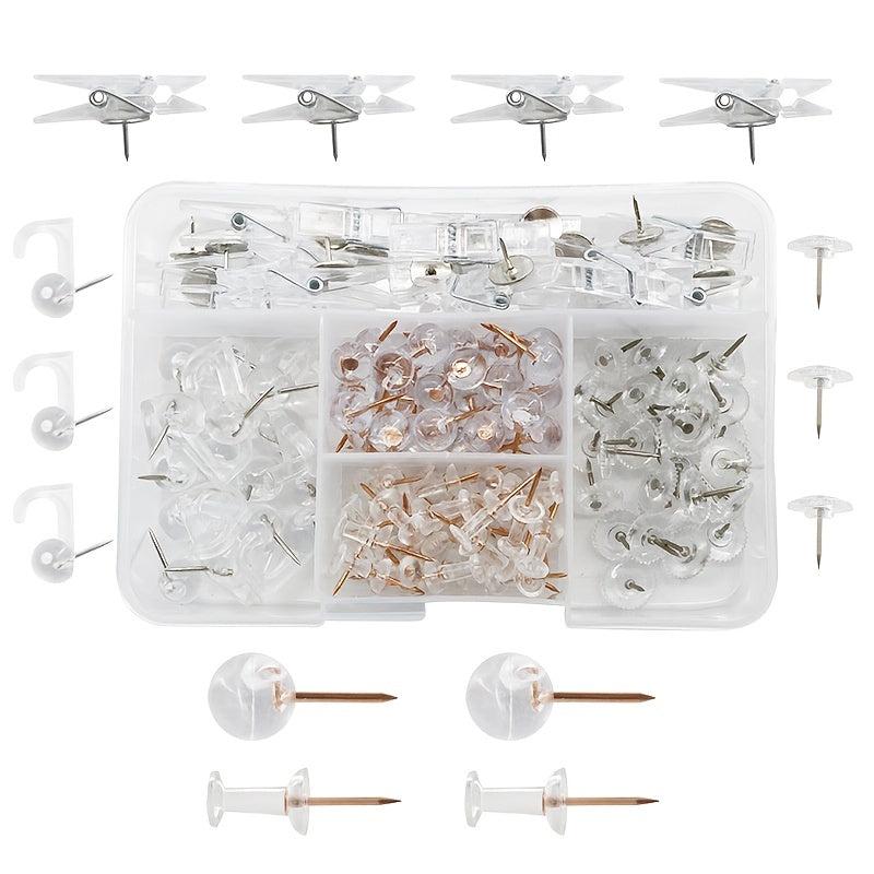 140 Transparent Push Nails Round Ball I nails For Bulletin Board