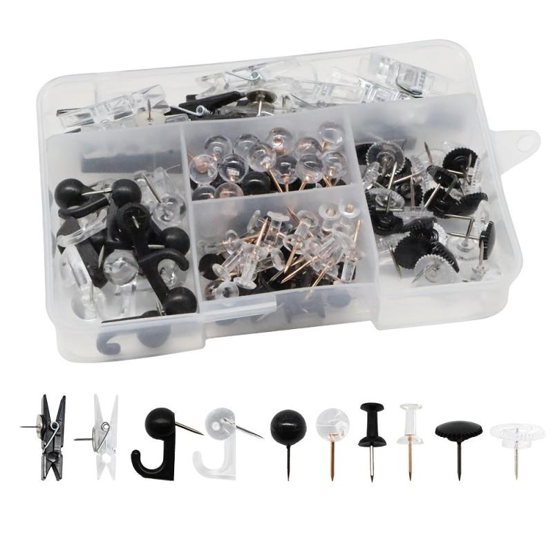 140 Transparent Push Nails Round Ball I nails For Bulletin Board