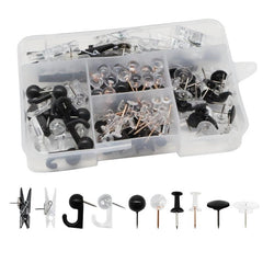 140 Transparent Push Nails Round Ball I nails For Bulletin Board
