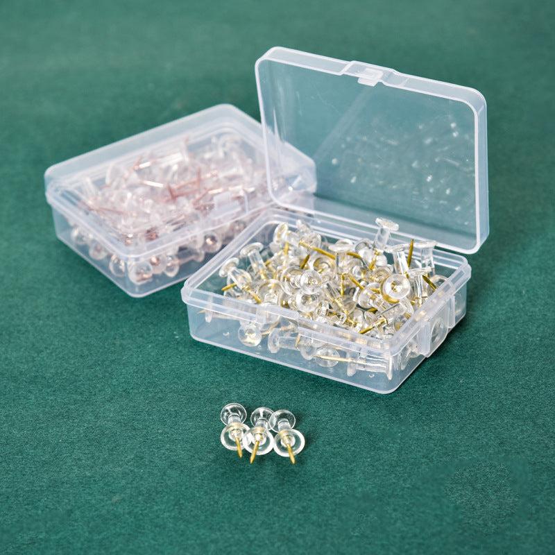 Transparent Rose Studs Cork Plastic Studs 100 Pieces
