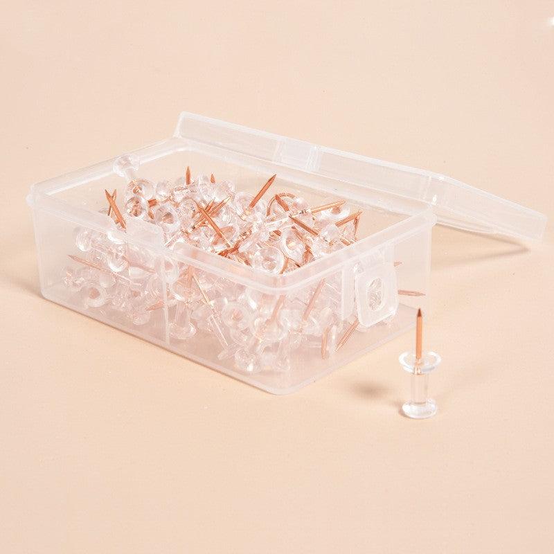 Transparent Rose Studs Cork Plastic Studs 100 Pieces