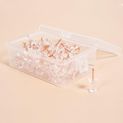Transparent Rose Studs Cork Plastic Studs 100 Pieces