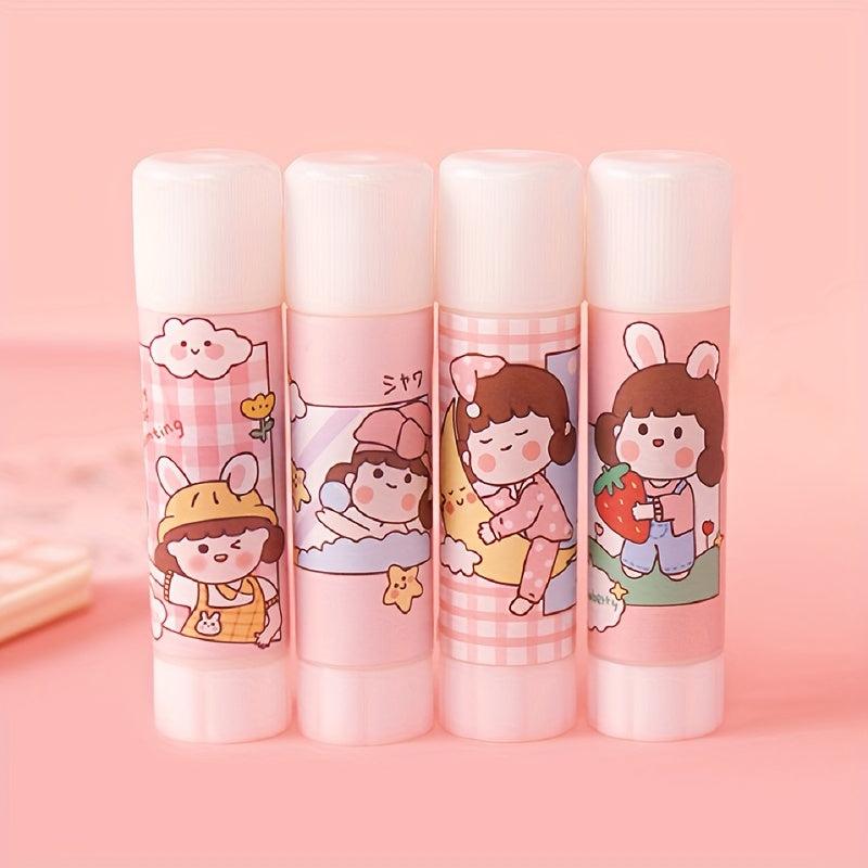 Student DIY Hand Solid Glue Stick 4 Packs