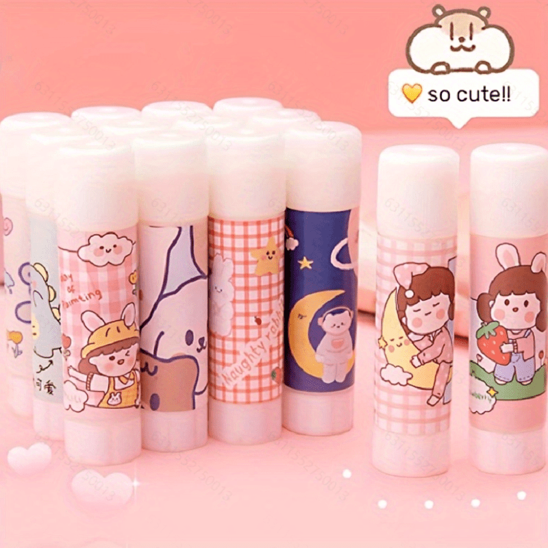 Student DIY Hand Solid Glue Stick 4 Packs