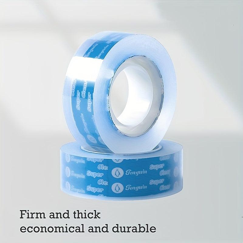 4pcs Transparent Easy Tear Tape Silent Hand Tear Low Noise Tape