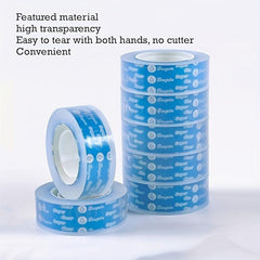 4pcs Transparent Easy Tear Tape Silent Hand Tear Low Noise Tape