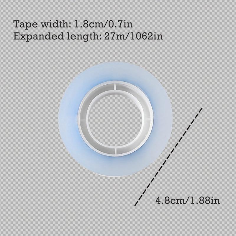 4pcs Transparent Easy Tear Tape Silent Hand Tear Low Noise Tape