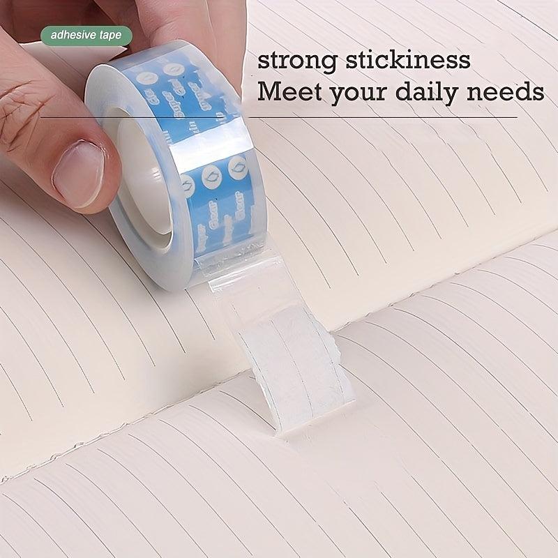 4pcs Transparent Easy Tear Tape Silent Hand Tear Low Noise Tape