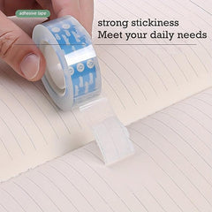 4pcs Transparent Easy Tear Tape Silent Hand Tear Low Noise Tape