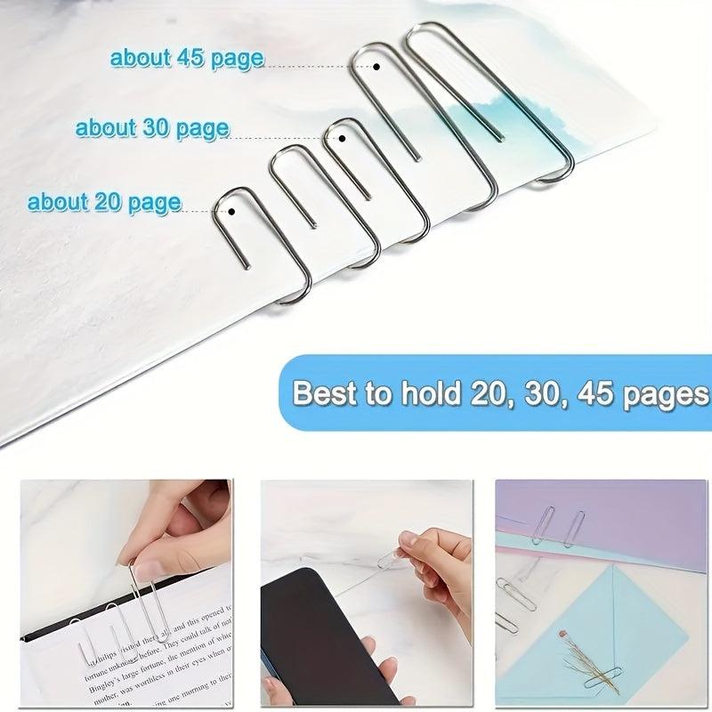 340pcs Paper Clips Binder Clips Assorted Sizes Large Medium Small