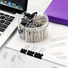 340pcs Paper Clips Binder Clips Assorted Sizes Large Medium Small