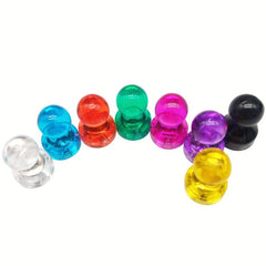 10pcs Strong Magnetic Small Push Pin Plastic Blackboard Refrigerator Pin