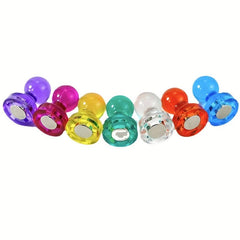 10pcs Strong Magnetic Small Push Pin Plastic Blackboard Refrigerator Pin