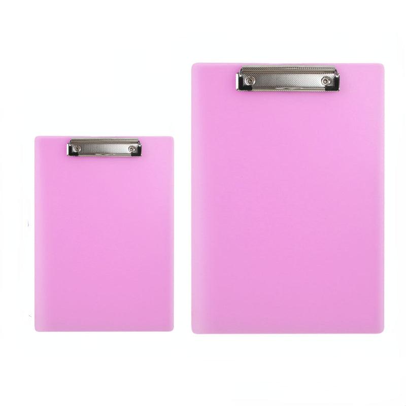 2pcs A4 Binder Paper Clip Backing Plate Transparent Plastic