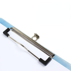 2pcs A4 Binder Paper Clip Backing Plate Transparent Plastic