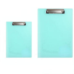 2pcs A4 Binder Paper Clip Backing Plate Transparent Plastic