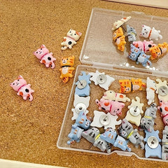 30 Long Tailed Cat Push Pins - Cute Thumbtacks for Bulletin Boards