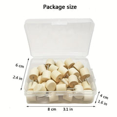 80-Piece Wooden Push Pins Set for Cork Boards Maps Calendars