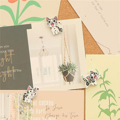 18pcs Cartoon Cat Push Pins for Bulletin Boards