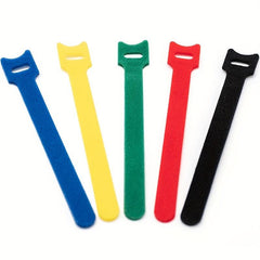 5pcs T-shaped Magic Tape Convenient Binding Self-adhesive Tie