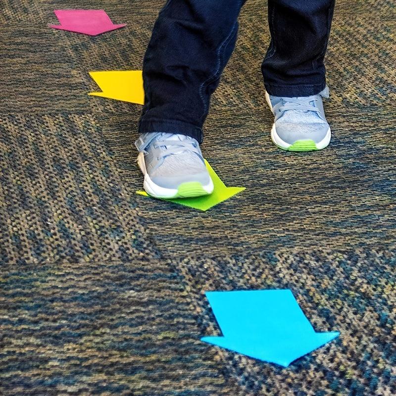 36pcs 9colors Arrow Carpet Markers Multicolor Rug Direction Markers