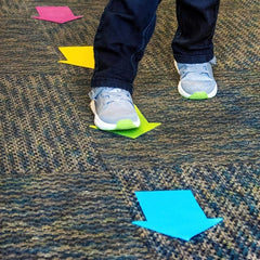 36pcs 9colors Arrow Carpet Markers Multicolor Rug Direction Markers