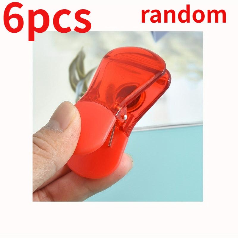 6pcs Wide Bag Clips for Home/Office, 6 Different Colors Storage Clips