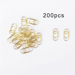 200 Love Heart Paper Clips in Tinplate Holder