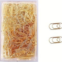 200 Love Heart Paper Clips in Tinplate Holder