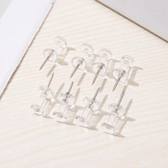 100 Pack Transparent Plastic Head Steel Tip Thumbtacks