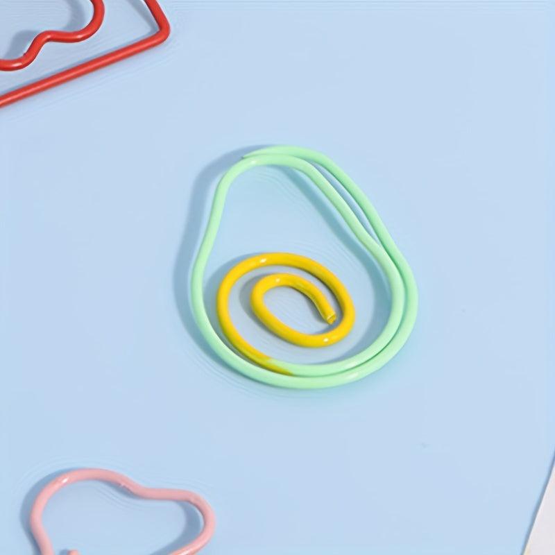 10pcs Cute Avocado Paper Clips for Office School Use