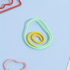 10pcs Cute Avocado Paper Clips for Office School Use