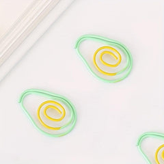 10pcs Cute Avocado Paper Clips for Office School Use