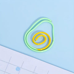 10pcs Cute Avocado Paper Clips for Office School Use