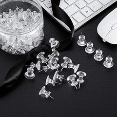 60 Transparent Giant Push Pins Big Thumb Tacks Large Tacks 2.54cm Heads