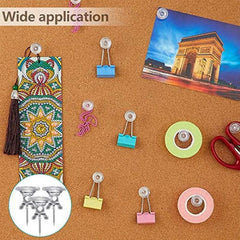 60 Transparent Giant Push Pins Big Thumb Tacks Large Tacks 2.54cm Heads