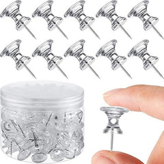 60 Transparent Giant Push Pins Big Thumb Tacks Large Tacks 2.54cm Heads