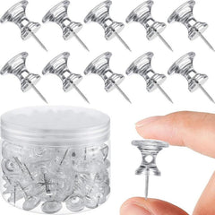 60 Transparent Giant Push Pins Big Thumb Tacks Large Tacks 2.54cm Heads