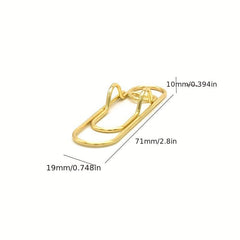 30pcs Metal Love Pen Clip, Heart Shaped Paper Clips, Cute Office Supplies