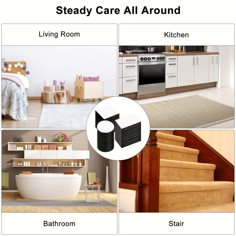 60pcs Double Sided Adhesive Tape Foam Mounting for Walls Floors Doors