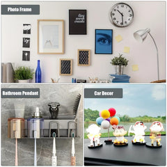 60pcs Double Sided Adhesive Tape Foam Mounting for Walls Floors Doors