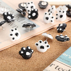25pcs Paw Print Push Pins Animal Paw Thumb Tacks for Cork Boards